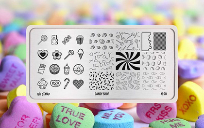 70 Candy Shop Пластина для стемпинга Go Stamp