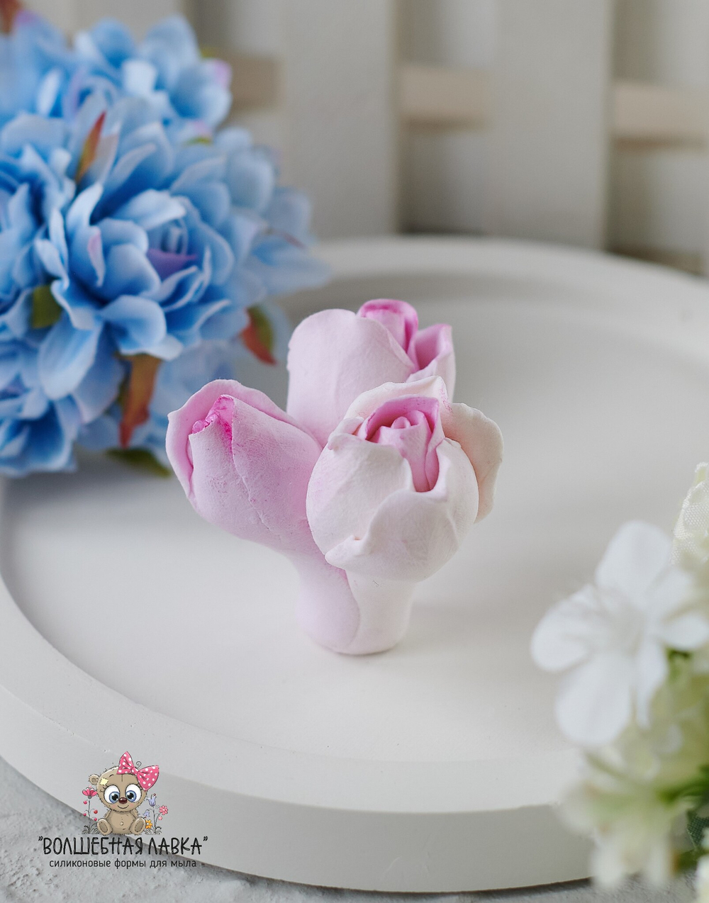 Силиконовая форма Тройник роз