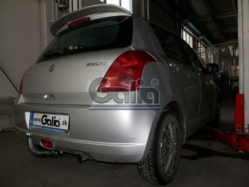 Фаркоп оцинкованный Galia S078A для Suzuki Swift хетчбек 3/5 дверей 2005-2009, кроме 4WD / Opel Agila B 2008-(паспорт и сертификат в комплекте)(без электрики)