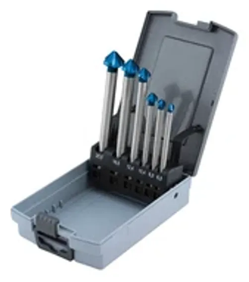 Зенковка Karnasch Ø4,3 мм, с покрытием Blue-Tec, 90°, HSS-XE, DIN 335, арт. 20.1745-010