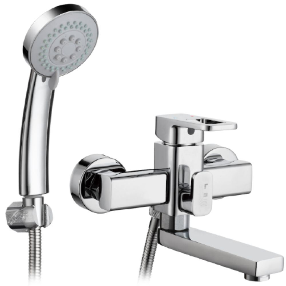 Смеситель для ванны, G.lauf, корот изл, с картриджем, хром, GOR3-A058