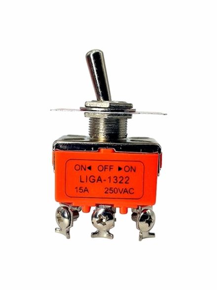 Тумблер KN-1322 с фиксацией (on-off-on) 6pin