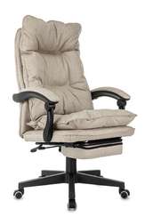 Кресло руководителя Бюрократ CH-820MSG-F бежевый 38-402 крестов. пластик подст.для ног