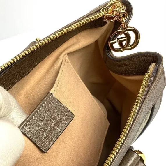 Маленькая сумка-тоут Gucci Ophidia с узором Gg