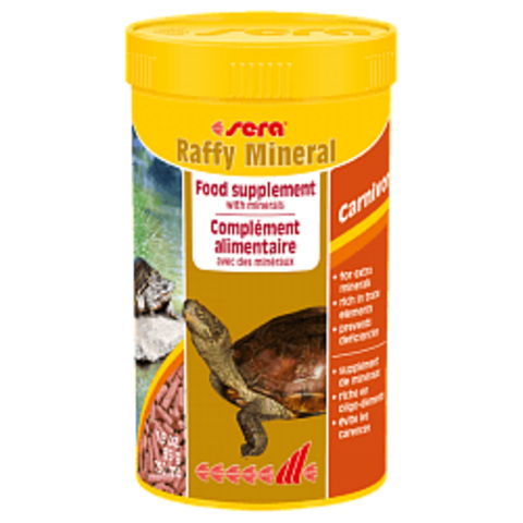 SERA Raffy Mineral Дополнительный корм для водяных черепах и рептилий 250 мл (55 г)