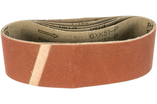 Лента шлифовальная бесконечная СТАНДАРТ на тканевой основе (5 шт; 75х533 мм; P180) для ЛШМ Зубр 35342-180