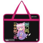 Папка на молнии с ручками BRAUBERG А4, 1 отделение, пластик, 80 мм, "Anime girl", 272162