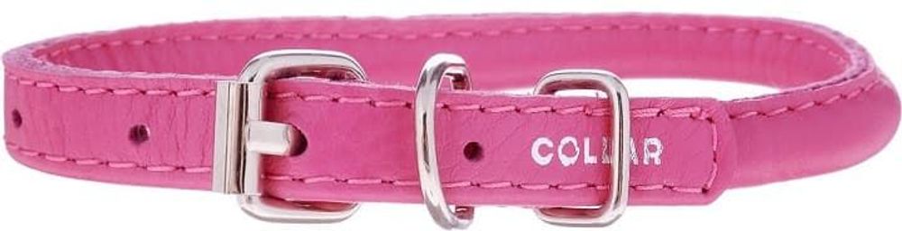Ошейник "CoLLaR GLAMOUR" круглый для длинношерстных собак (ширина 8мм, длина 20-25см) розовый