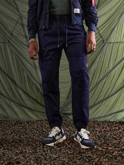 Брюки джоггеры Alpha Industries Cotton Jogger (т.синие - r.blue)