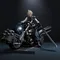 Cloud on a motorcycle - Final Fantasy