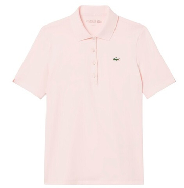 Женское поло Lacoste Slim Fit UV Protect Stretch Golf - Розовый