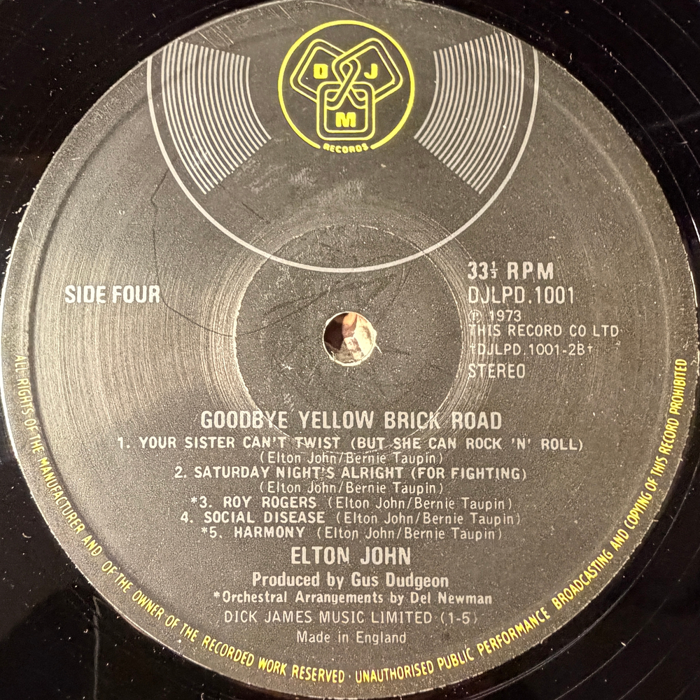 Elton John- Goodbye Yellow Brick Road 2LP (Англия 1973г.)