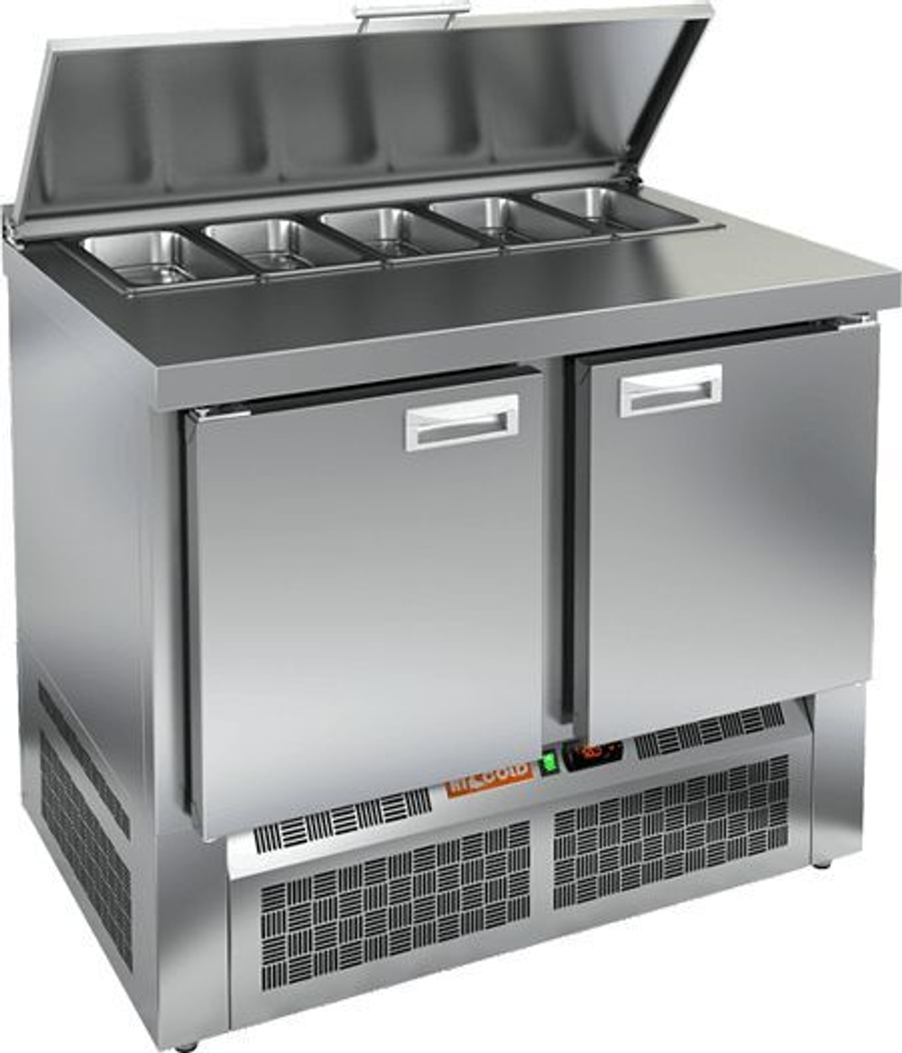 Стол Для Салатов Hicold Sle1-11Gn С Крышк.