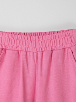 Костюм футболка с брюками палаццо "Розовый" 7+