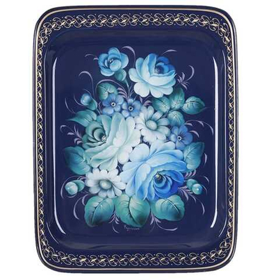 Zhostovo metal tray A13D070425172