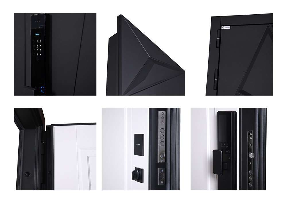 Стальная дверь "Амстердам" (биометрический замок Y23). Заказная модель.