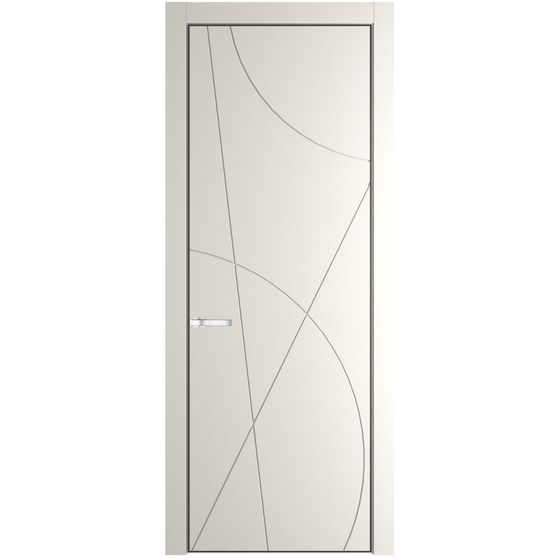 Межкомнатная дверь эмаль Profil Doors 4PA перламутр белый глухая профиль серая ночь