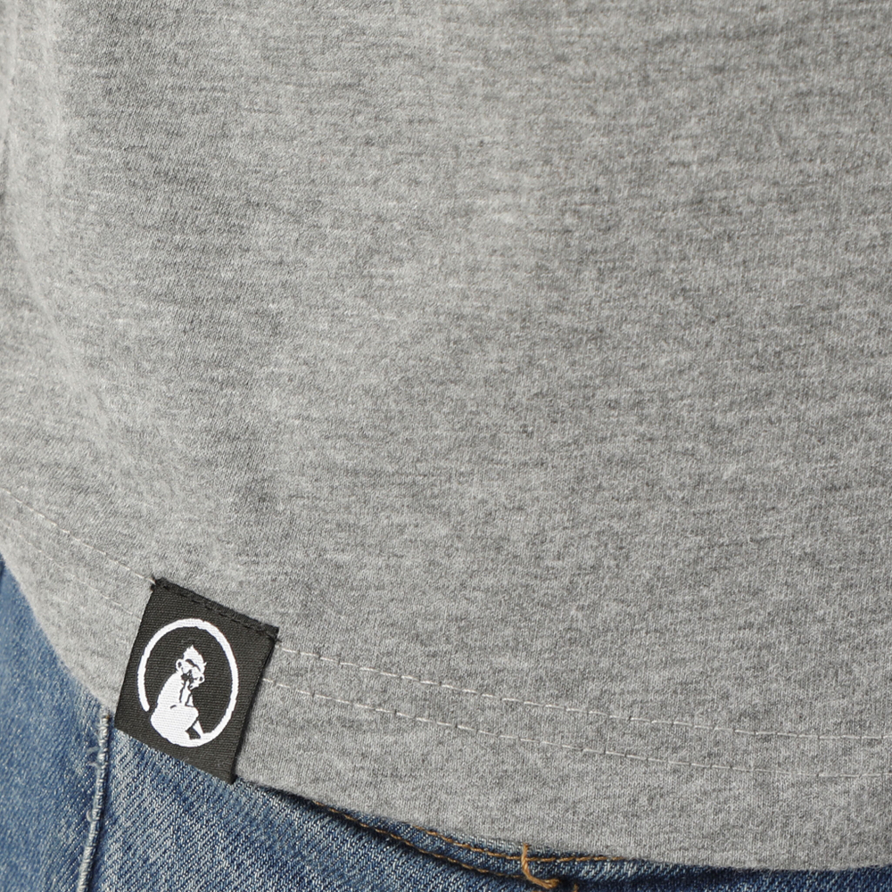 Мужское теннисное поло Quiet Please Baseline Logo T-Shirt Men - Grey, White