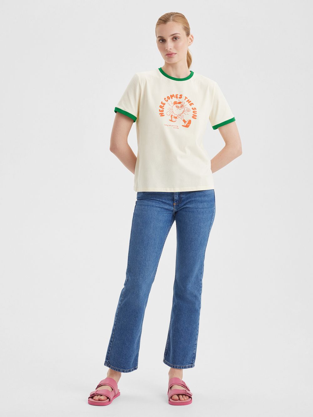 Женская футболка Here comes the sun - folly dot.