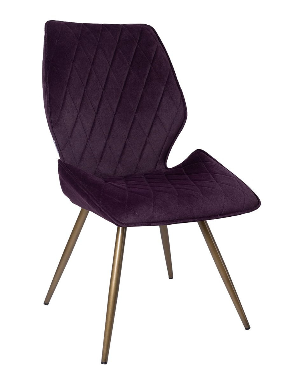 Стул LA ALTA OSTIN 180 велюр брусничный, каркас круглый бронза