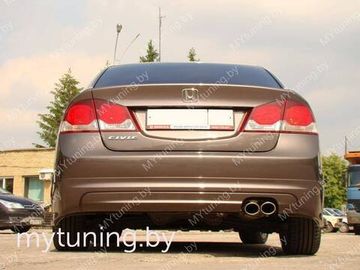 Юбка заднего бампера для Honda Civic 8(VIII) 4D