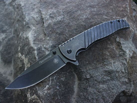 Складной нож МАСТЕР К Протектор M9678 c клинком из стали 3Cr13MoV, рукоять Stainless Steel