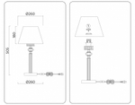 Настольная лампа декоративная Ambrella Light LH LH71007