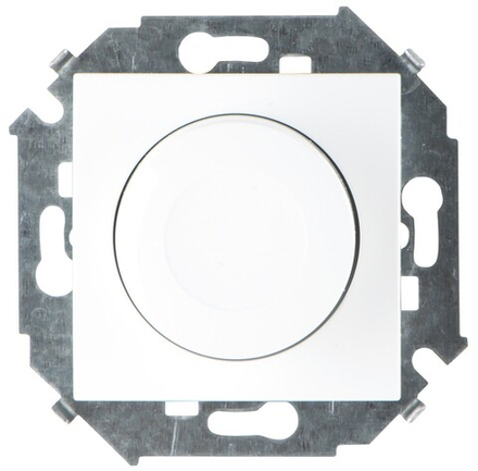 Светорегулятор Simon 15 поворотно-нажимной, электронный, проходной, 500Вт, 230В, винтовой зажим