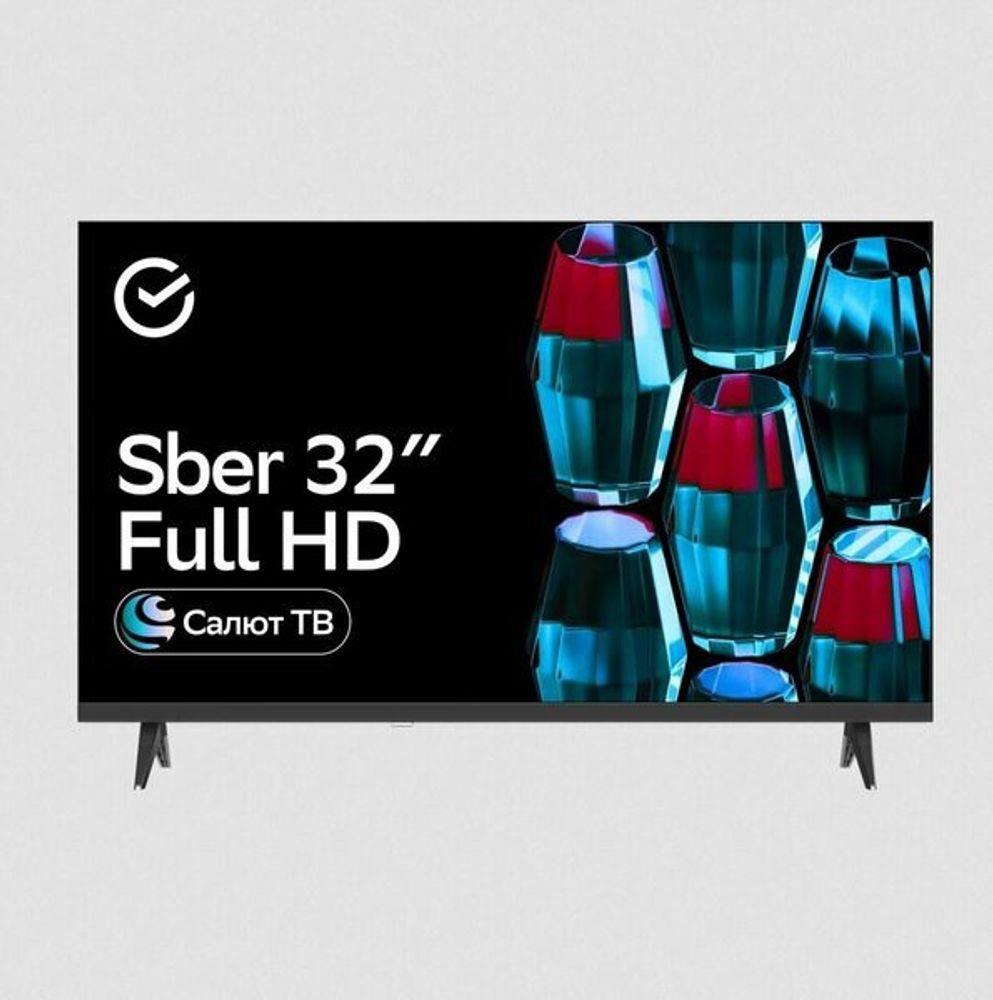 Sber SDX-32F3112(FHD Smart,Салют ТВ,frameless) Телевизор LED
