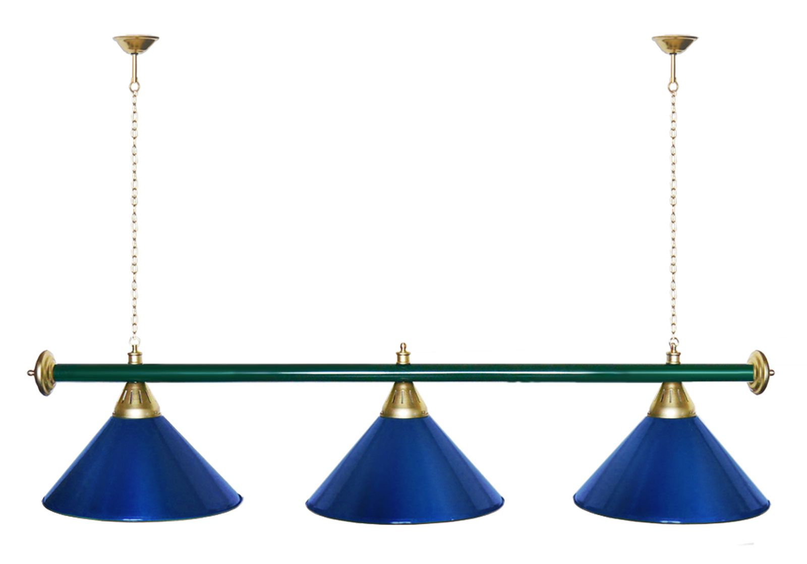 Лампа STARTBILLIARDS 3 пл. (плафоны зеленые,штанга зеленая,фурнитура золото) фото №38