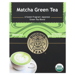 Buddha Teas, органический чай, зеленый матча, 18 чайных пакетиков, 27 г (0,96 унции)