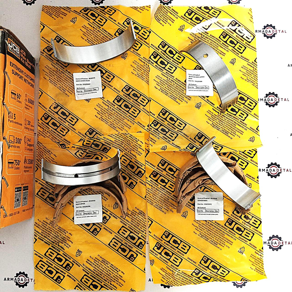 Комплект коренных вкладышей коленвала | 320/09473, 320/09335, 320/09253 | JCB