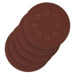 738097 Круг абразивный P 220, на ворсовой подложке под "липучку" 125 мм, перфорированный, 5 шт. Сибртех