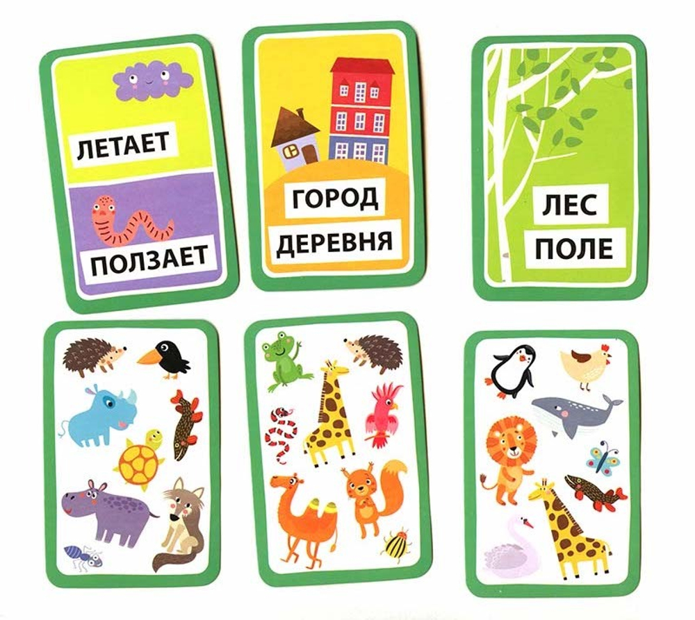 IQ игры с картами. Веселый зоопарк