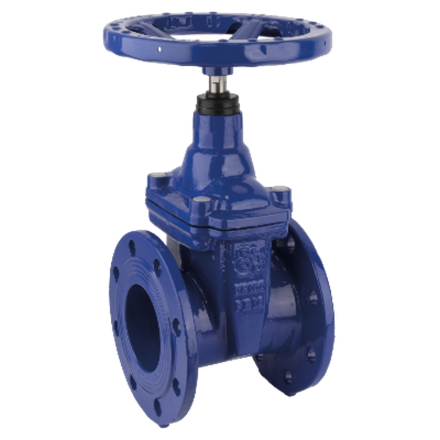 Задвижки чугунные РАШВОРК 101 PN 16 с обрезиненным клином фланцевые