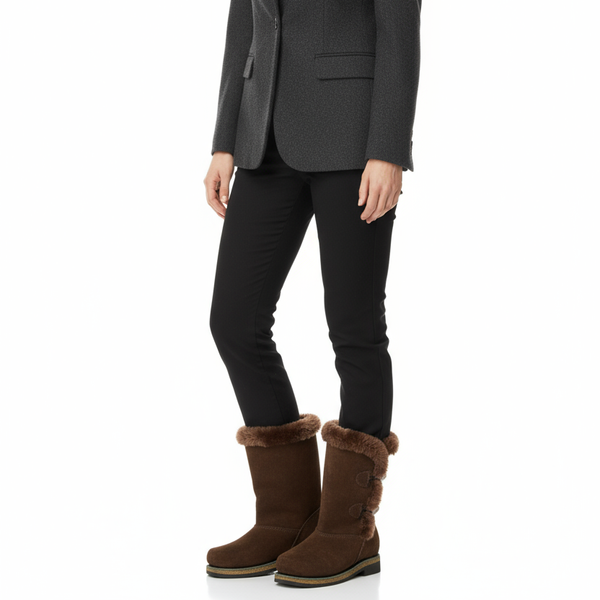 Унты женские укороченные из замши