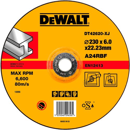 Диск абразивный DEWALT 230*6,0*22.2 шлифовальный DT 42620