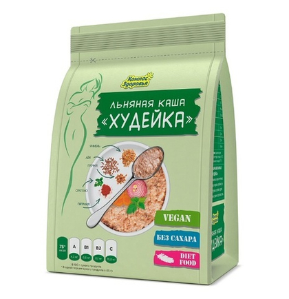 Каша льняная Компас Здоровья Худейка, заварная, 250 г