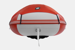 Надувная лодка GLADIATOR E420PRO красно-белый