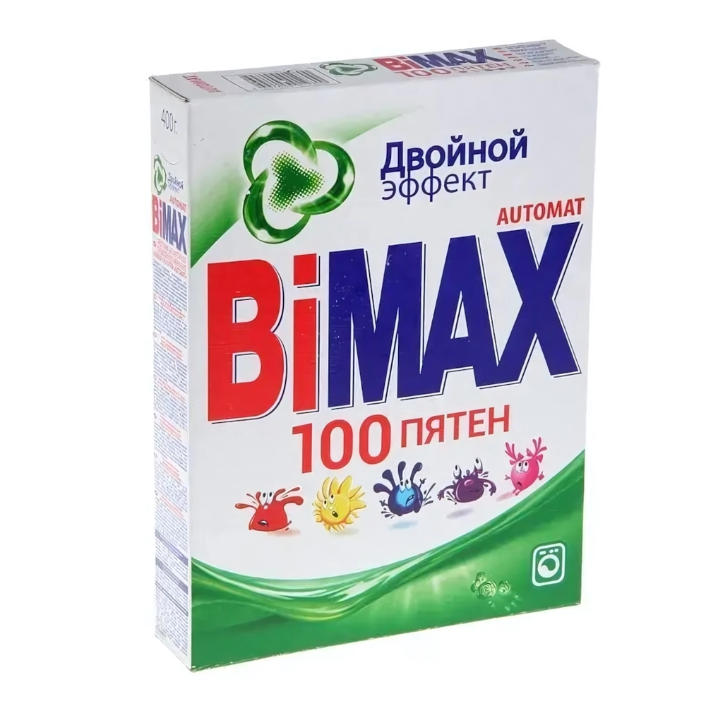 Порошок стиральный BIMAX Компакт 100 пятен 400 гр.т/у