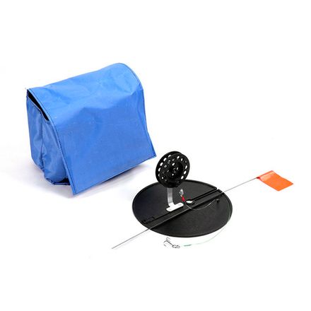 Набор жерлиц оснащ. с алюм. стойкой d-210 мм, катушка 75 мм, груз конус 7г, леска L-10 м, d-0,4 мм,