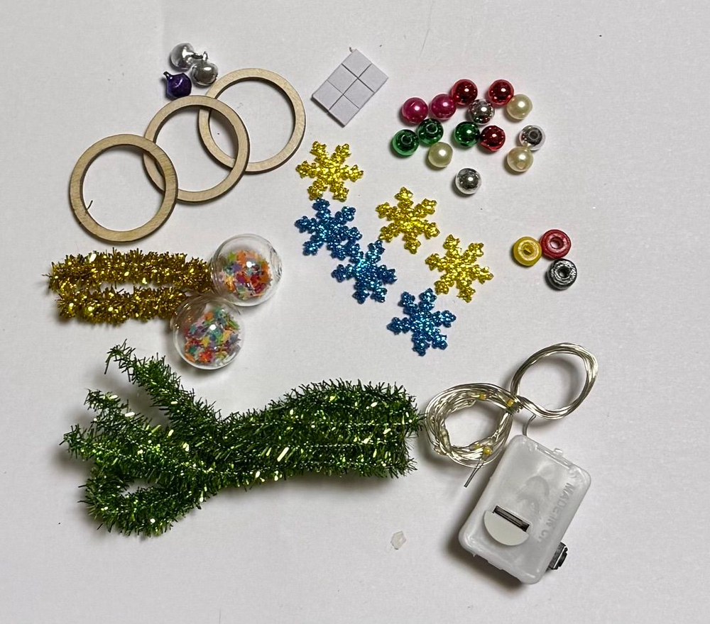 Новогодняя гирлянда своими руками "Новогодний венок"