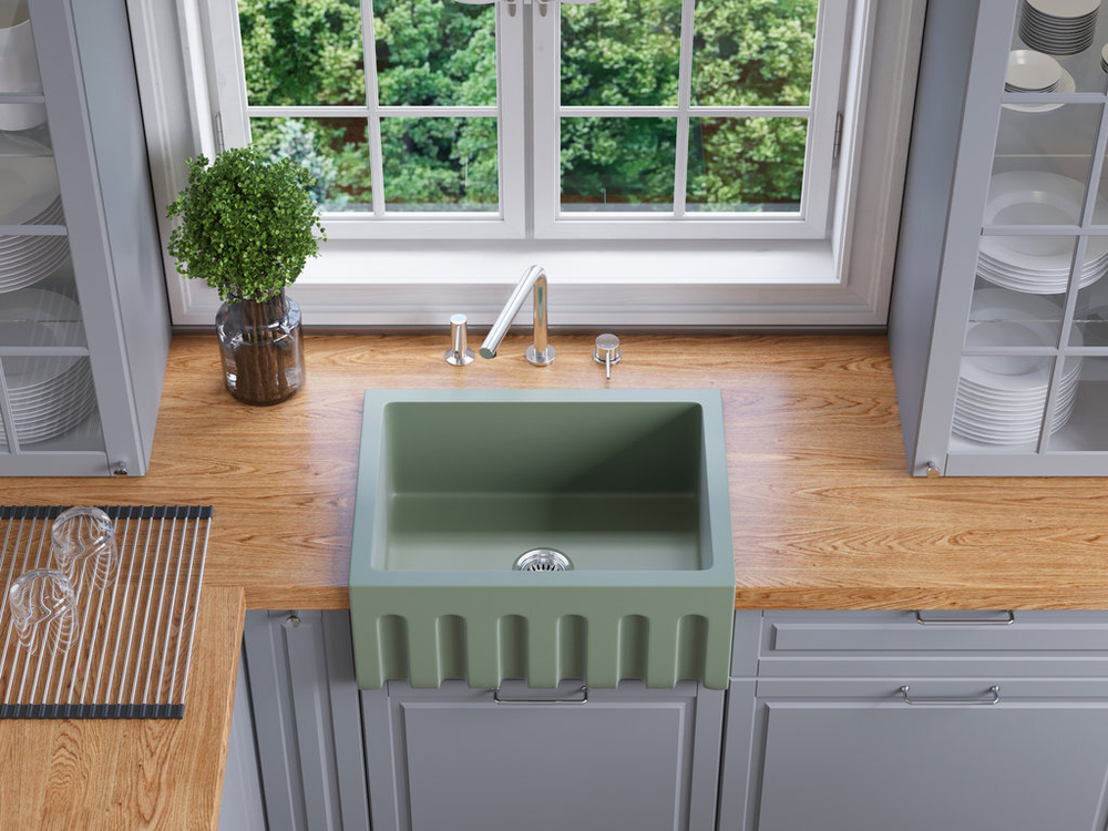 Мойка Omoikiri Mikura 61-RG Matt Natceramic | Royal green матовый