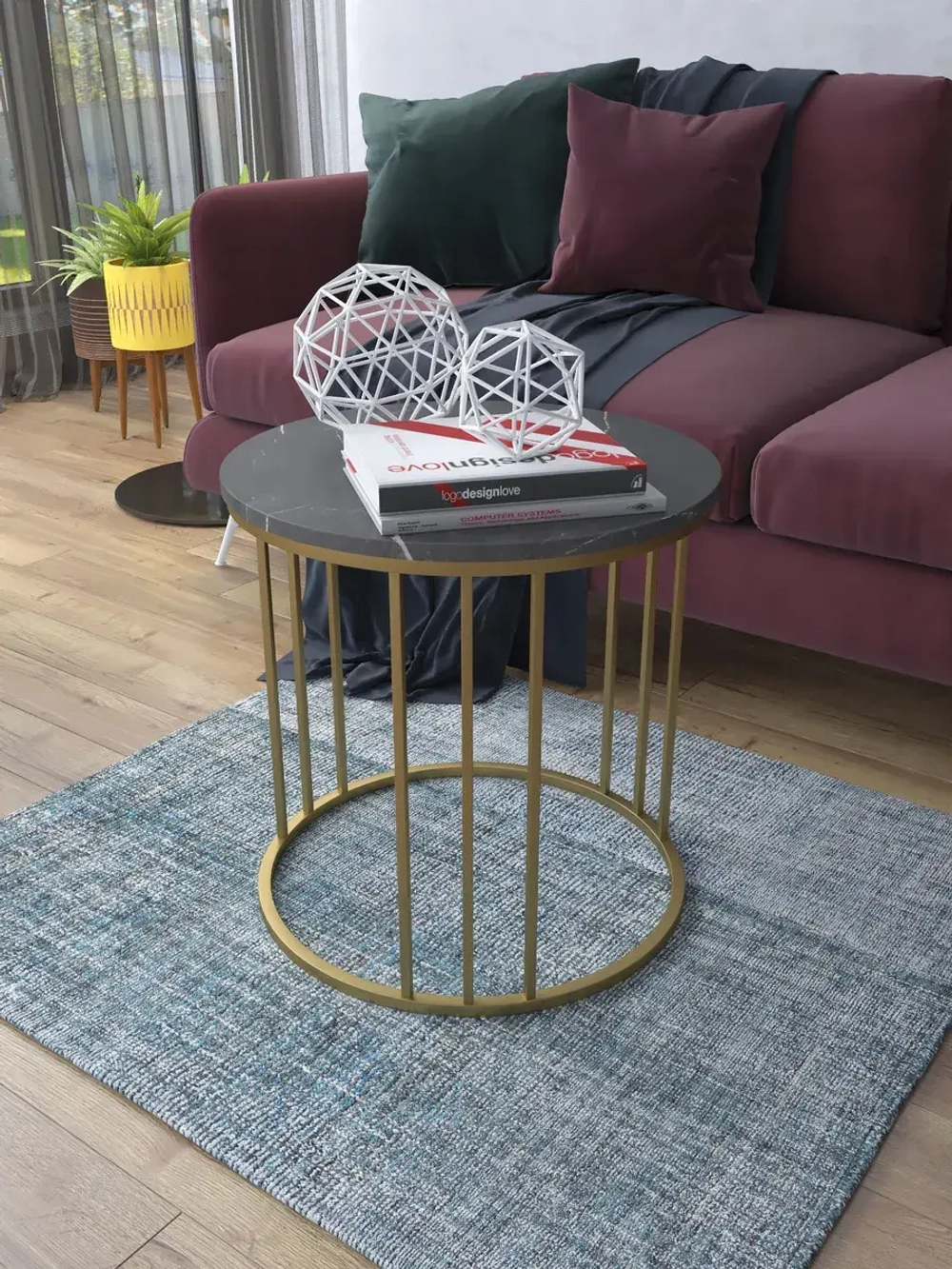 Журнальный стол Трио малый - ЗЧ - МДФ в ПВХ