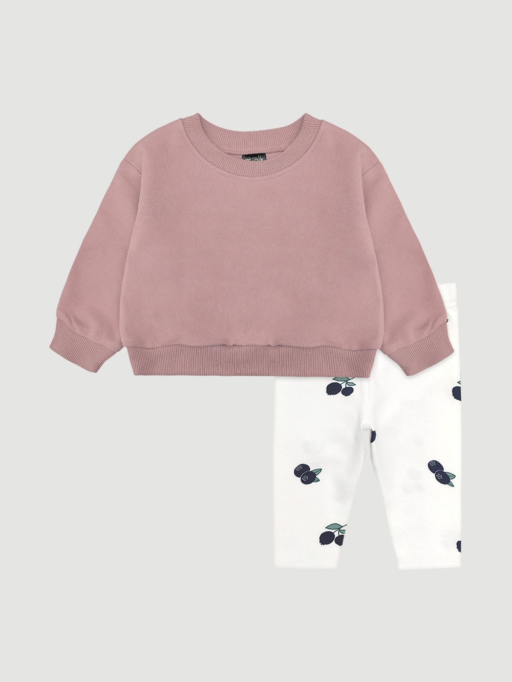 Комплект Mjölk Свитшот Desert Rose/Легинсы Голубика