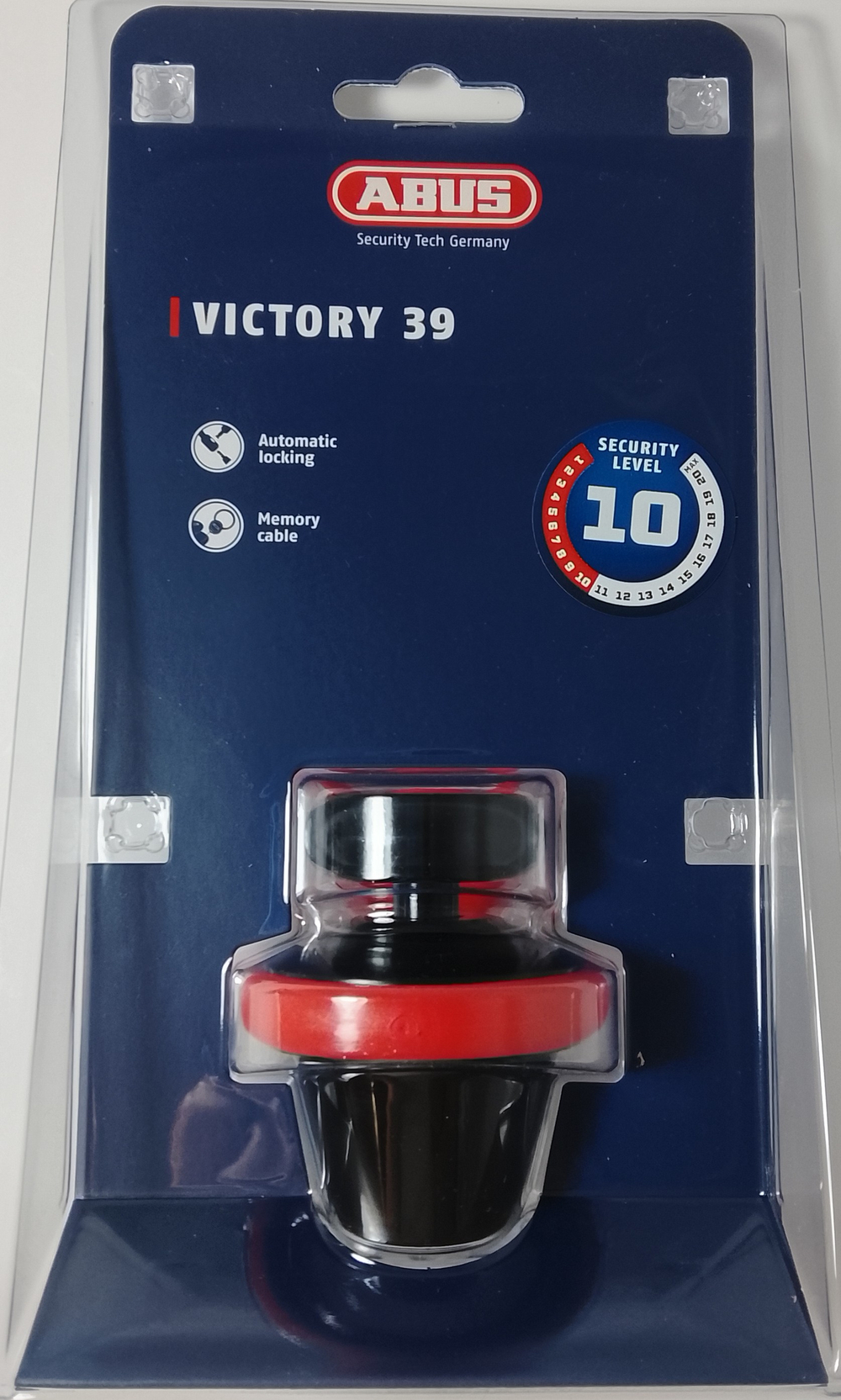 Замок ABUS 275 BK/RD Victory 39