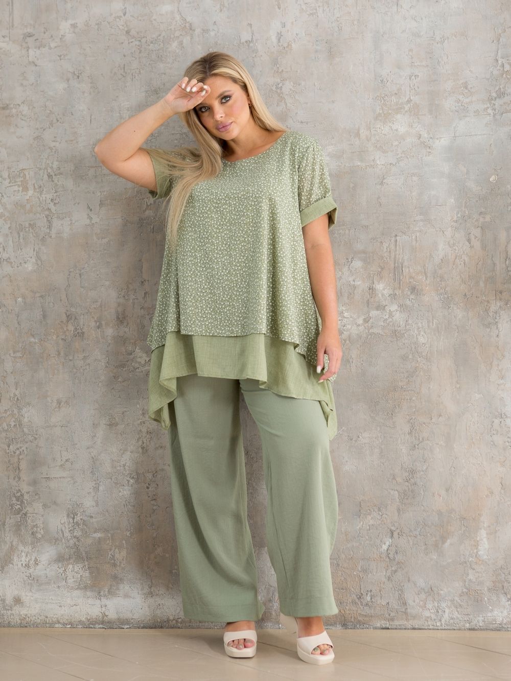 Туника 898 фисташковый Novita (Акция)