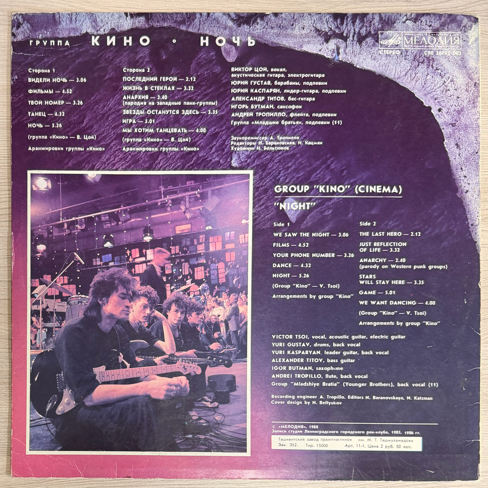 Кино – Ночь (СССР 1988г.)