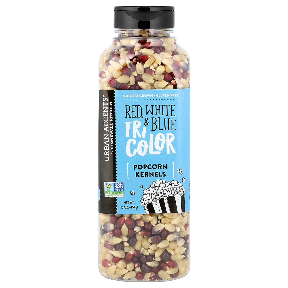 Urban Accents, Попкорн, красный, белый и синий триколор, 454 г (16 унций)