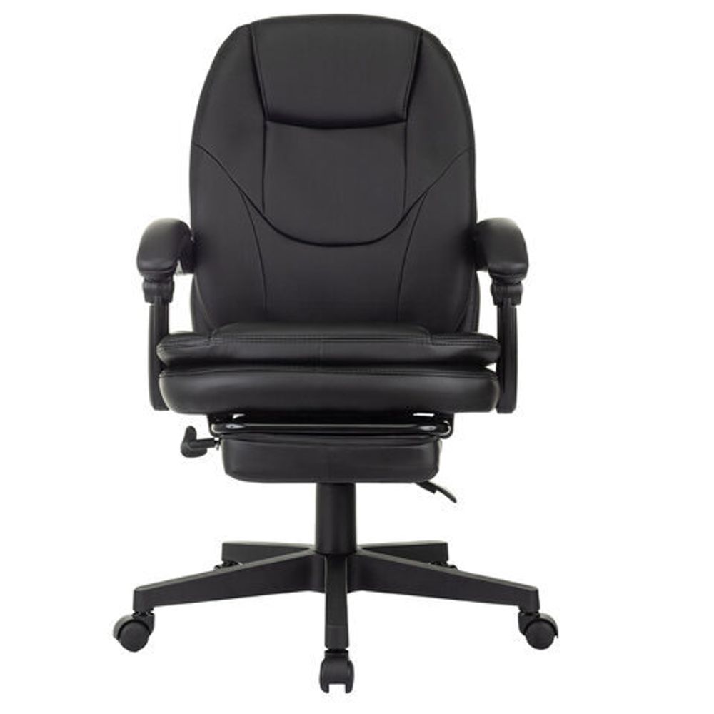 Кресло офисное CH-868N-BF, синхромеханизм, подставка для ног, экокожа, черное, 2018358